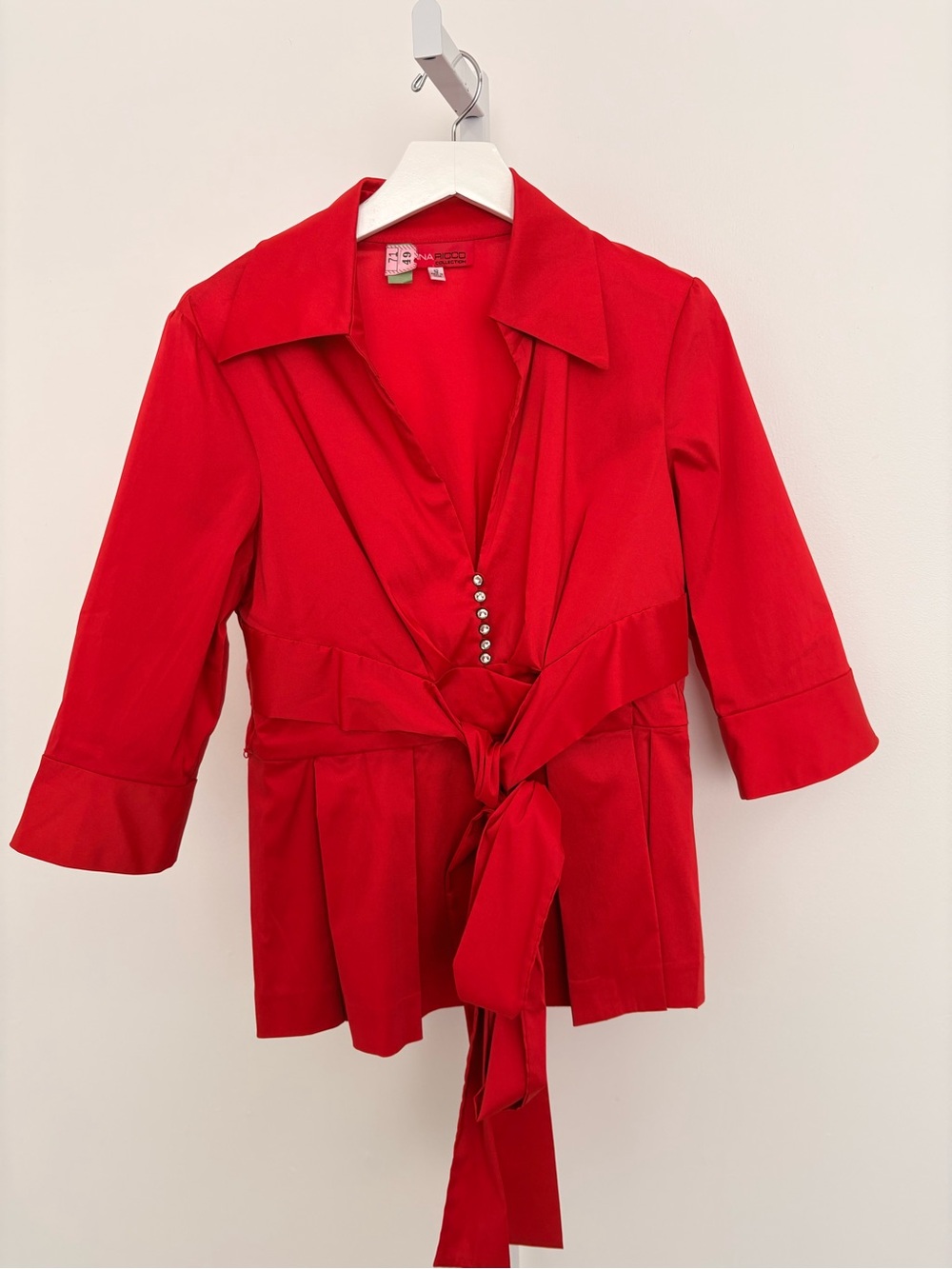 Donna Ricco Collection Bright Red Jacket